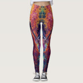 Leggings de renaissance cosmique - Psychédélique V (Devant)