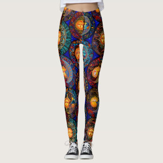 Leggings de rêve cosmique : Leggings de soleil et 