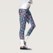 Leggings de rêve Mandala Psychedelic vibrants (Droite)