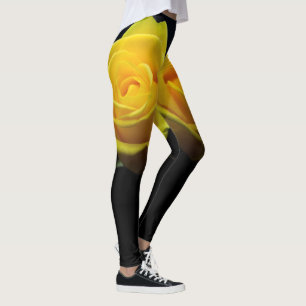 Leggings de rose jaune