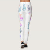 Leggings de Saint Valentin, Baiser de Giraffes (Dos)
