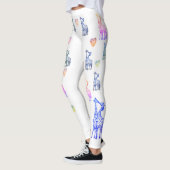 Leggings de Saint Valentin, Baiser de Giraffes (Gauche)