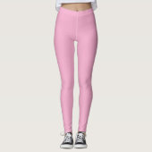 Leggings de salle de sport rose et blanc (Devant)