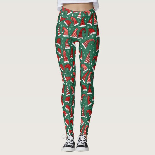 Leggings de Santa Hats (Devant)