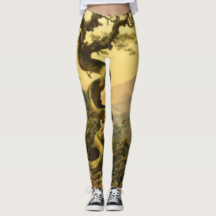 Leggings de Serpentine Grove : l'élégance de la na