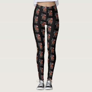 Leggings De Sleigh Noël drôle de chien toute la journée