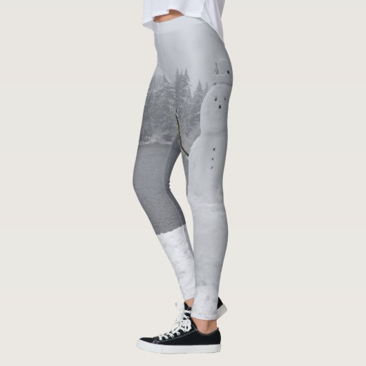 Leggings de Snowman Paysage hivernal Leggings de v (Gauche)