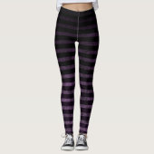 Leggings de sorcière Grunge noir & violet Ombre Gr (Devant)