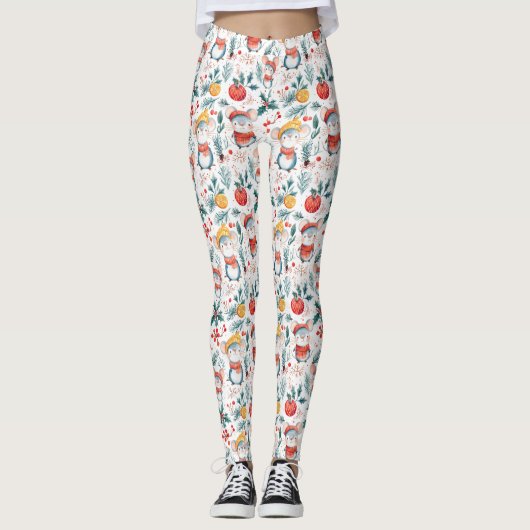 Leggings de souris de Noël (Devant)