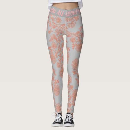 Leggings de sport à taille haute à la mode (Devant)