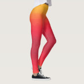 Leggings de style jaune, orange et rouge ombre (Droite)