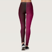 Leggings de style magenta doré (Dos)