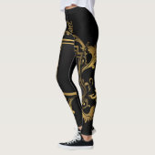 Leggings de style or noir (Gauche)