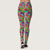 leggings de stylistes Zany multi-motifs (Dos)