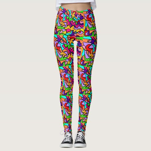 leggings de stylistes Zany multi-motifs (Devant)