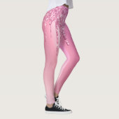 Leggings De superbes gouttes d'or rose rose et de parties s (Droite)