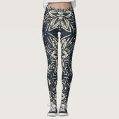 Leggings de symétrie de fleur (Devant)