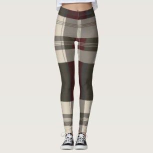 leggings de tartan raffinés