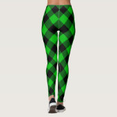 Leggings de tarte vert noir (Dos)