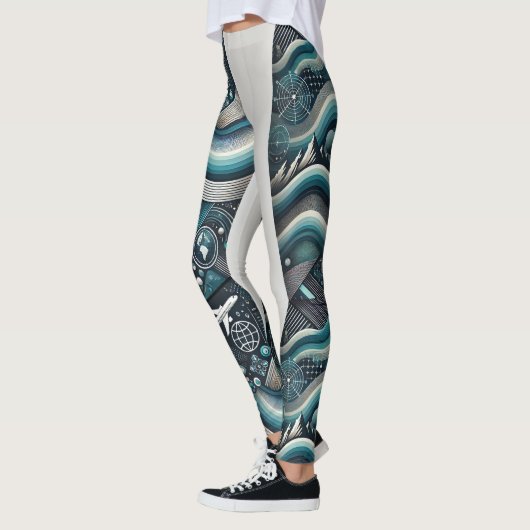 Leggings de technologies de voyage futuristes - Gl (Gauche)