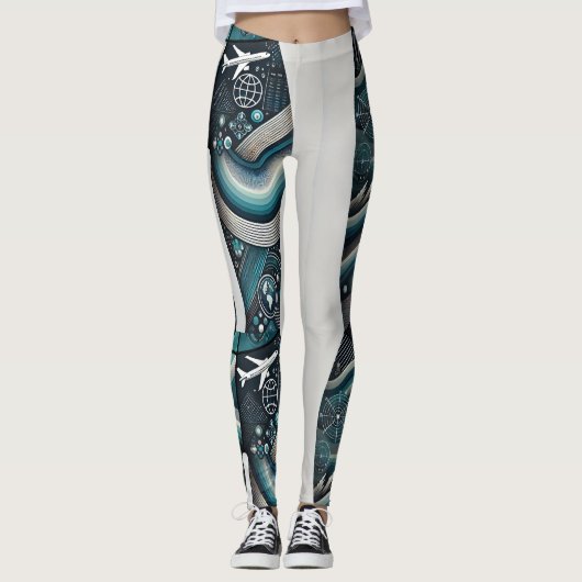 Leggings de technologies de voyage futuristes - Gl (Devant)