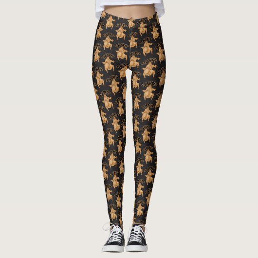Leggings de Thanksgiving Twerkey (Devant)