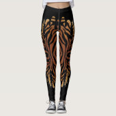 Leggings de tigre con negro derramado (Voorkant)