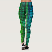 Leggings de tissage vert Iridescente (Dos)