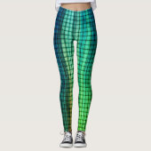 Leggings de tissage vert Iridescente (Devant)
