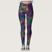 Leggings de topographie cosmique - Amusants (Devant)