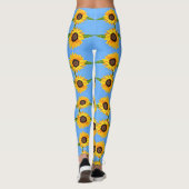 Leggings de tournesol Ciel bleu (Dos)