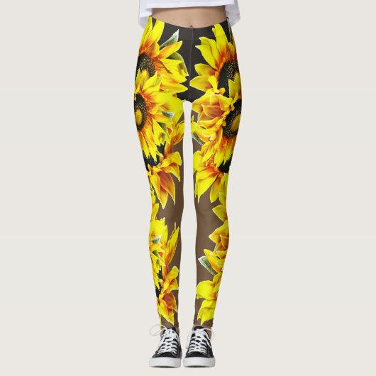 Leggings de tournesol gras (Devant)