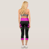 Leggings de Tulipe Capri rose (Verso)