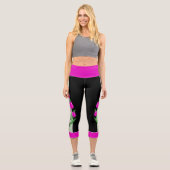 Leggings de Tulipe Capri rose (Recto)