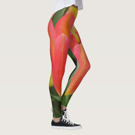 Leggings de tulipe orange/rose (Droite)