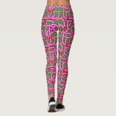 Leggings de tuyaux métalliques 3D (Dos)