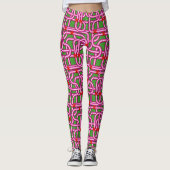Leggings de tuyaux métalliques 3D (Devant)
