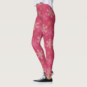 Leggings de vacances pour flocon de neige d'hiver  (Gauche)