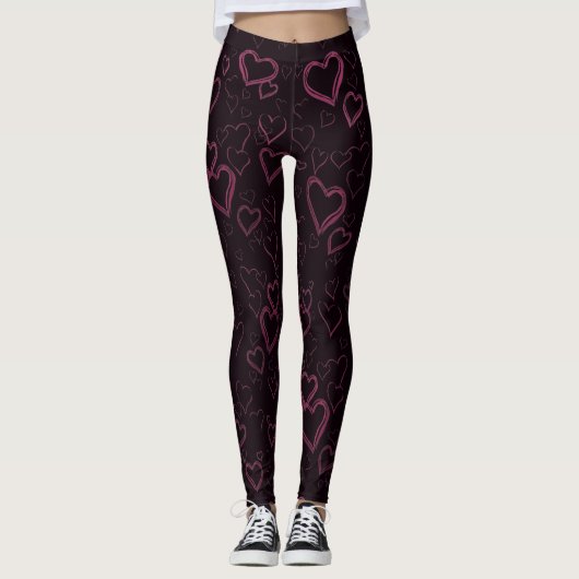 Leggings de Valentine Coeurs compliqués Leggings (Devant)