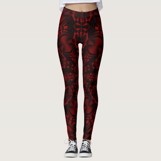 Leggings de vin psychédélique (Devant)