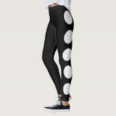 Leggings de volley-ball noir et blanc (Gauche)