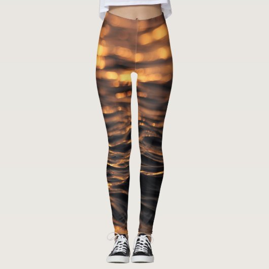 Leggings de vue mer coucher du soleil (Devant)