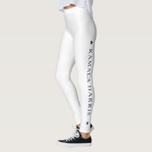 Leggings de Yoga blanc avec imprimé Kamala Harris (Gauche)