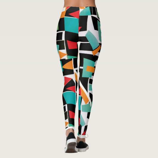 Leggings de yoga géométrique (Dos)