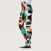 Leggings de yoga géométrique (Gauche)