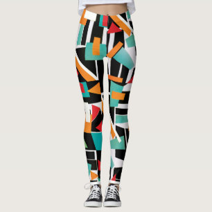Leggings de yoga géométrique