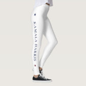 Leggings de yoga Harris-Walz blanc avec étoiles (Droite)