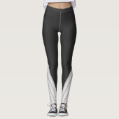 Leggings de yoga ivoire gris attoni (Devant)
