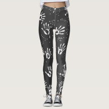 Leggings de yoga noir blanc