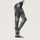 Leggings de yoga noir blanc (Droite)